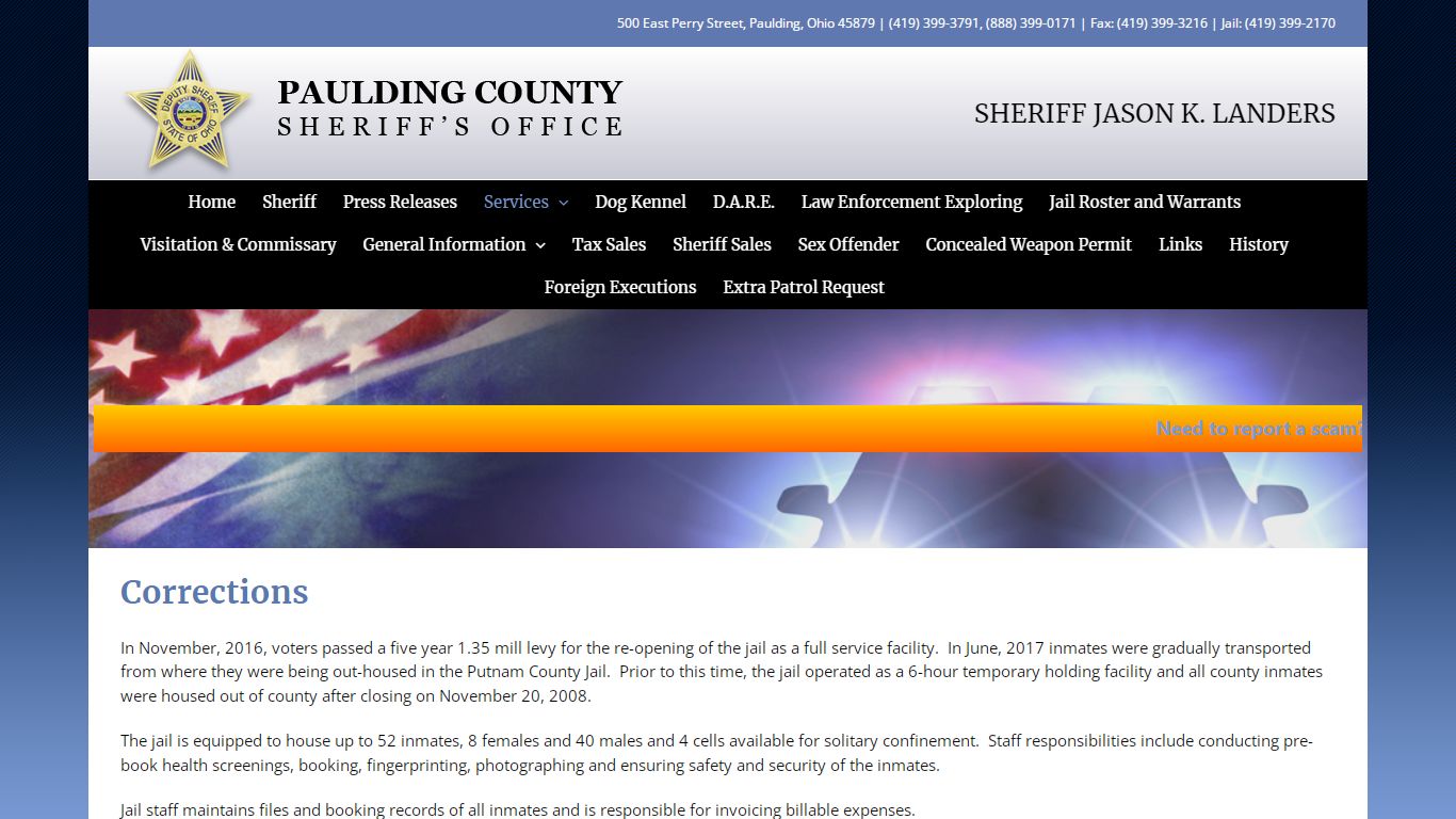 Corrections - Paulding County Sheriff